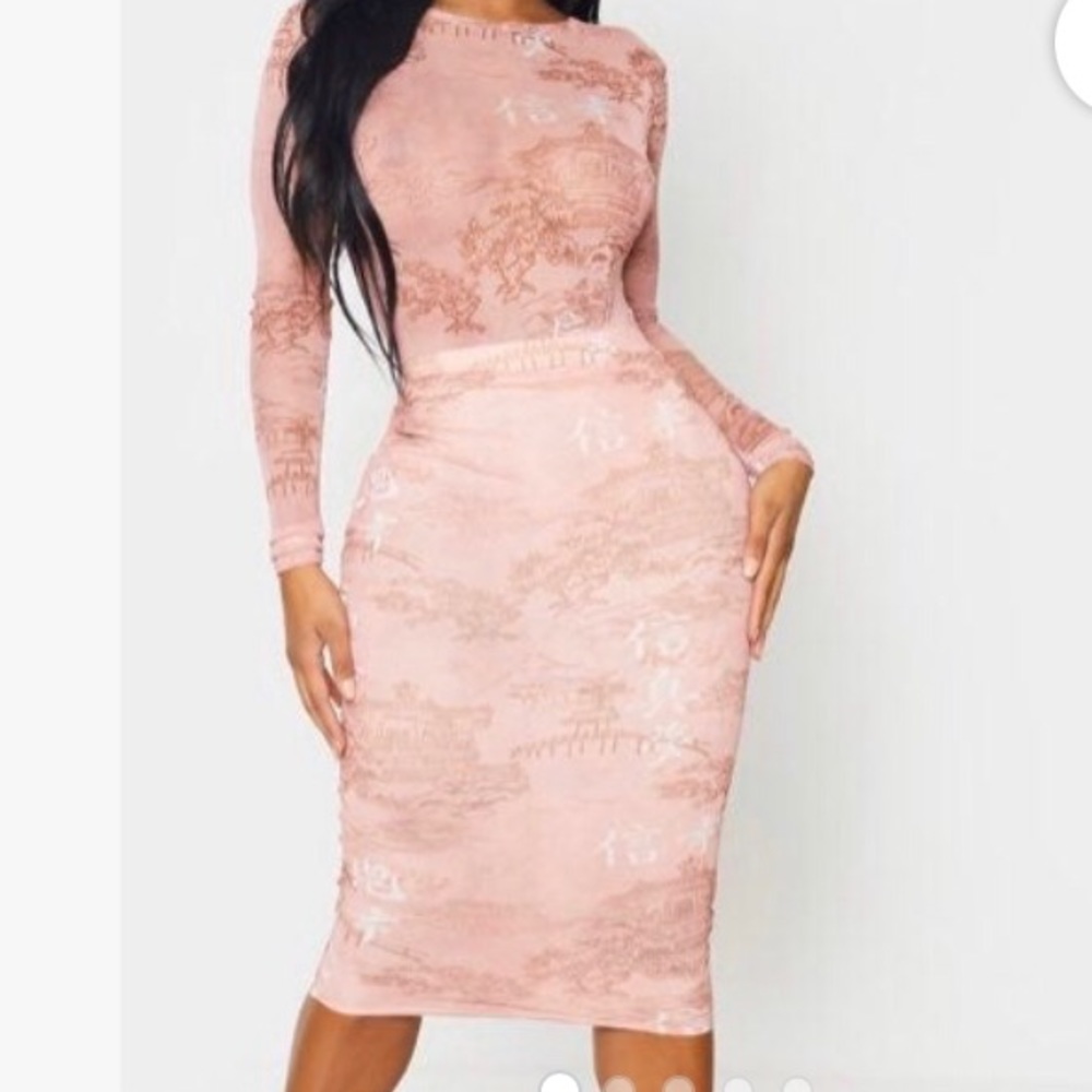 PRETTYLITTLETHING Mesh Midi Skirt